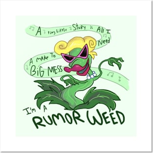 I'm a Rumor Weed (Light Color BG Version) Posters and Art